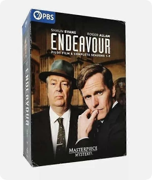 【03】Masterpiece: Endeavour Komplet samling sæson 1-9 (DVD, 20-disc boksæt) Engelsk version
