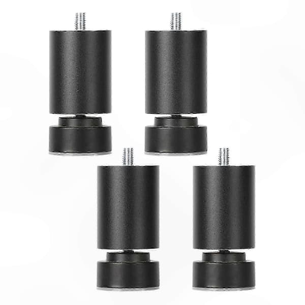 Robust møbelstøtte med justerbare metalben og M10-gevindforbindelse Black 8cm