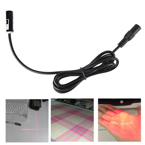 650nm Krydslinje Hoved Rød Laserdiode Modul Ledning 2.8-5V