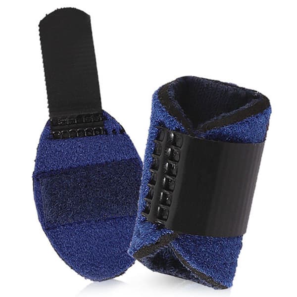 3D Andningsbart Tyg Fingerskena Fingerstabilisator Stöd Wrap Rätare