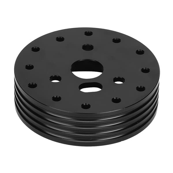 1in Aluminium Ratnav Spacer til 5 6 Huls Hjul til 3 Huls Adapter (Sort)