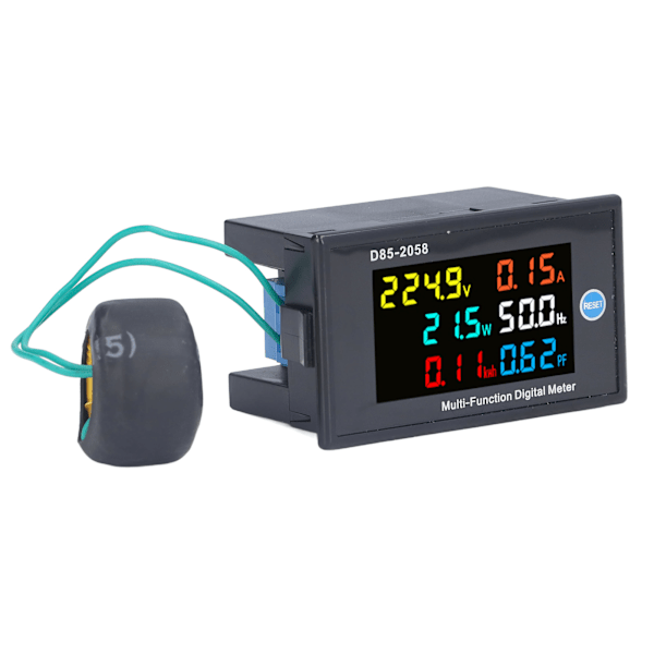 Effektmätare Enfas LCD Digital Display Spänning Strömmätare Testare AC 200‑450V