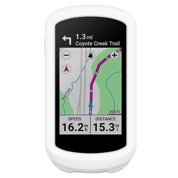 Til Garmin Explore 2 cykel-GPS-computer. Anti-fald blødt silikoneetui. White Style A