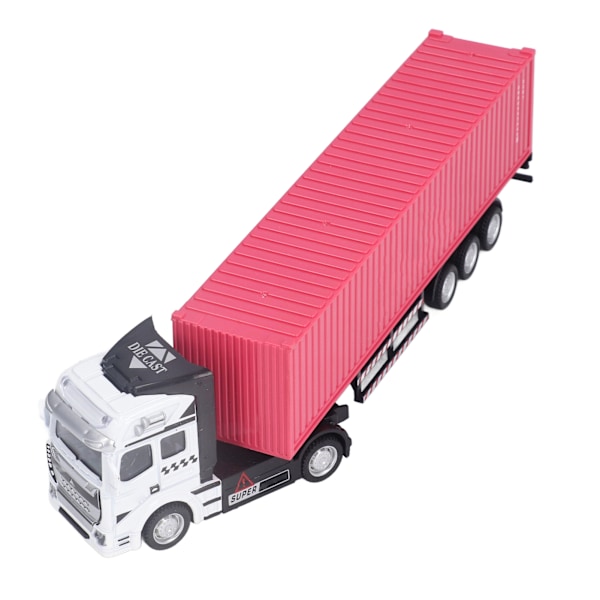 Container Truck Model 1:48 Levende Udsøgt Smuk Dekorativt Legetøjsornament til Over 3 År GammelPink