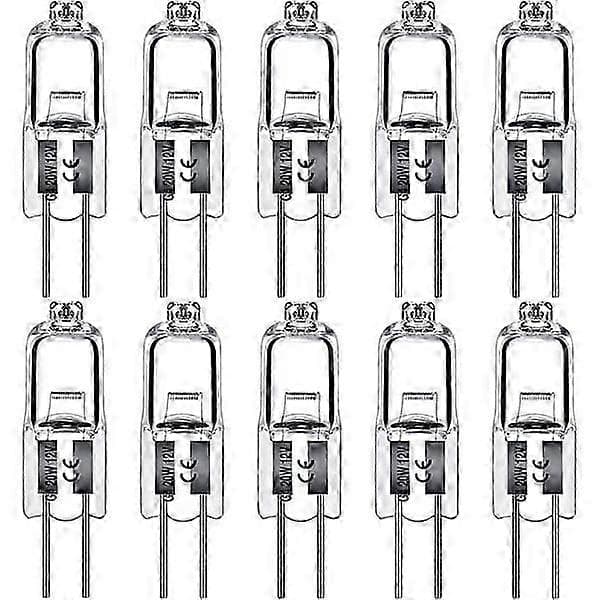 G4 halogenpærer 10W 12V - Varm hvid - 20-pak 20W 10 psc