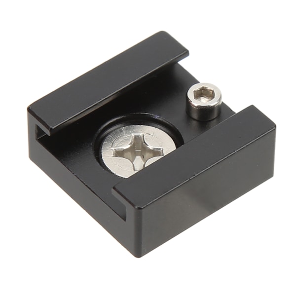Cold Shoe Mount Adapter med 1/4in skrue til kamerabur lommelygte monitor mikrofon