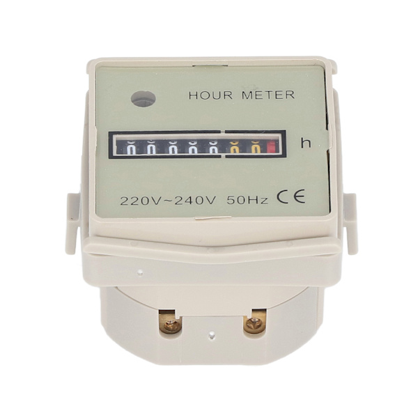 BERM Timetæller Industriel Timer Høj Nøjagtighed Elektrisk Tidtager 0‑99999H59M AC 220‑240V
