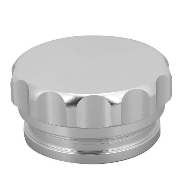 Bränsle Vattentank Påfyllningshals Lock Kit 1.9in Innerdiameter Aluminium Universal för Bil Silver