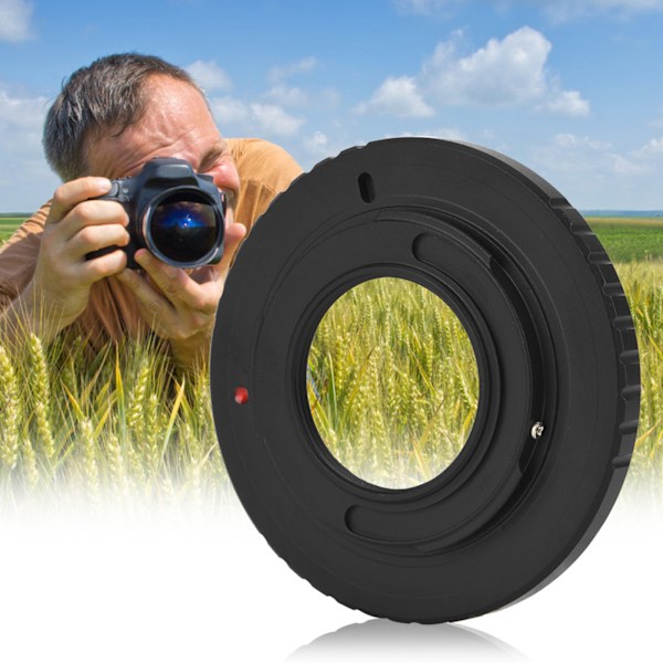 Metall Manuell Fokus Objektivadapterring för M42 Skruv C-Mount Objektiv till M4/3 Kamera