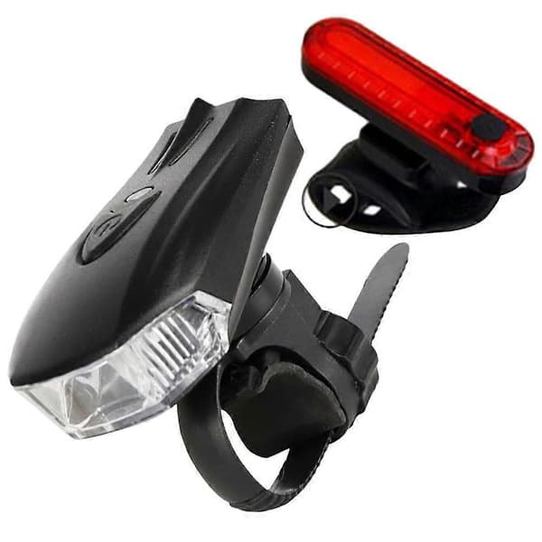 set cykel framljus nattcykelljus cykel bakljus USB-laddningscykelljus