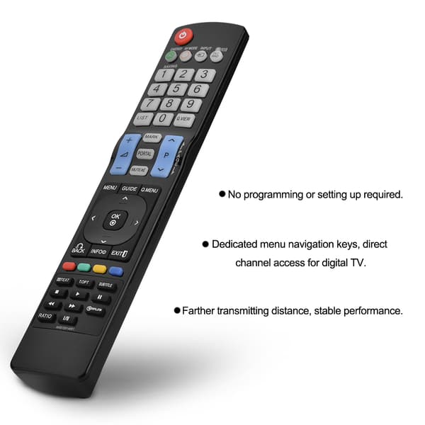 Ersättningsfjärrkontroll för Smart TV-apparater för LG AKB72914261