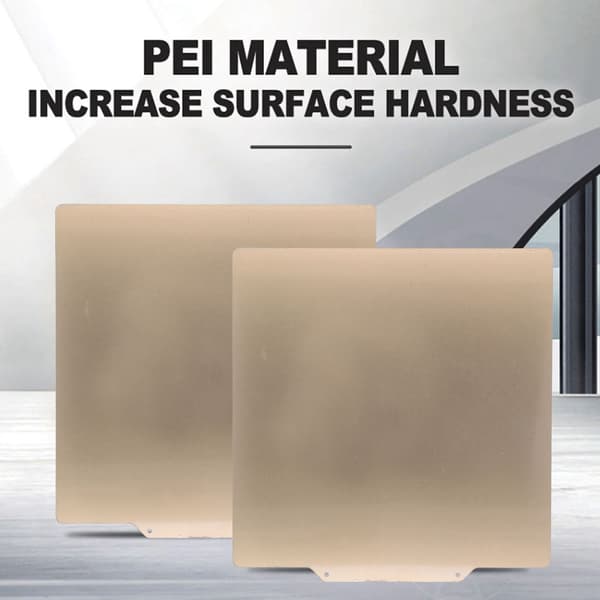 【03】PEI Spring Steel Plate Double-Sided Flexible Sheet Spring Steel Platform with Magnetic Base for 3D Printer 220x220mm