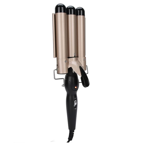 【03】Hair Styling Tool, Fast Heating PTC Heater with Negative Ions for Ceramic Triple Barrel Waver, Temperature Adjustable Tourmaline Ceramic Glaze