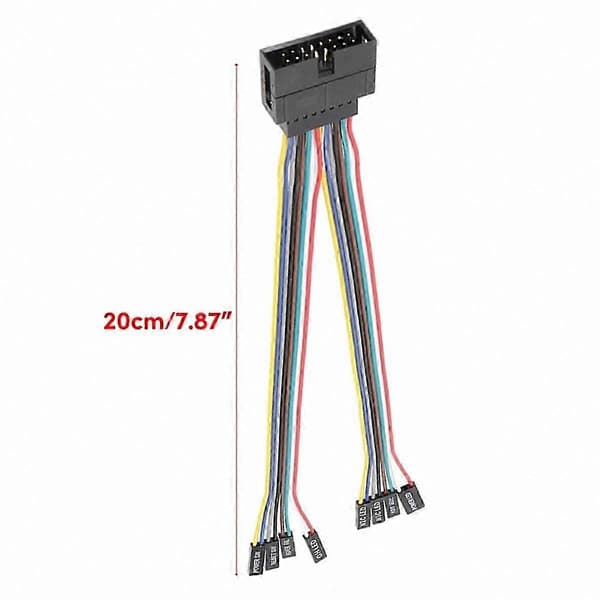 8-polet panelomskifterkabeladapter Jumper til bundkortforbindelser