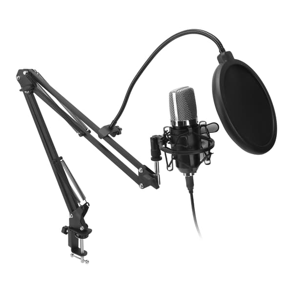 Optagemikrofon USB-stik Kardioid Retningsbestemt Computer Gaming Mikrofonsæt 20Hz‑20KHz