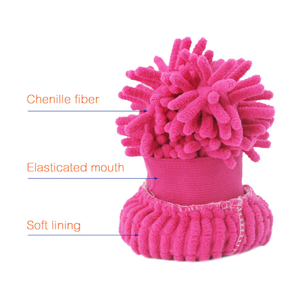Dubbelsidiga Chenille Mikrofiber Tjocka Repfria Biltvättshandskar