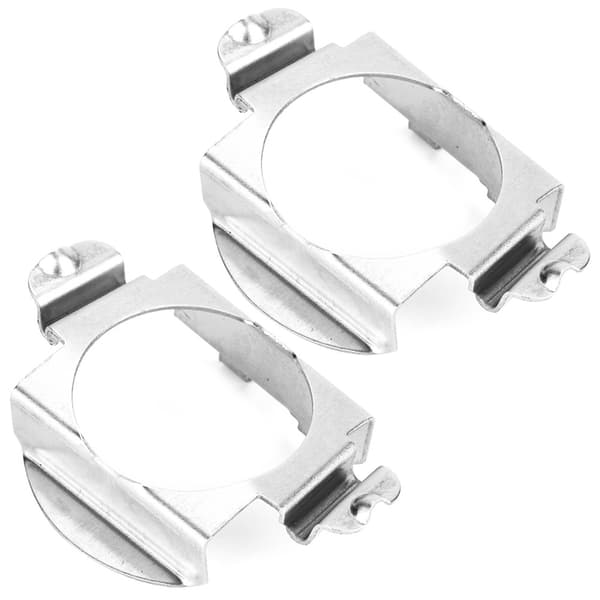 Par H7 LED Forlygtepærer Adapter Holder til Mercedes ‑ Benz Ford Sølv