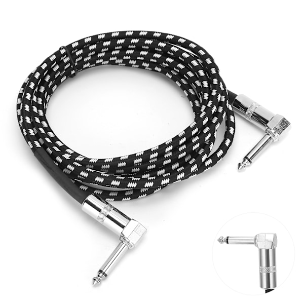 JORINDO Guitar Kabel 6,35 mm 1/4in Lydforbindelseskabel Elektrisk Musikinstrumentledning 3 m / 9,8ftJD6209