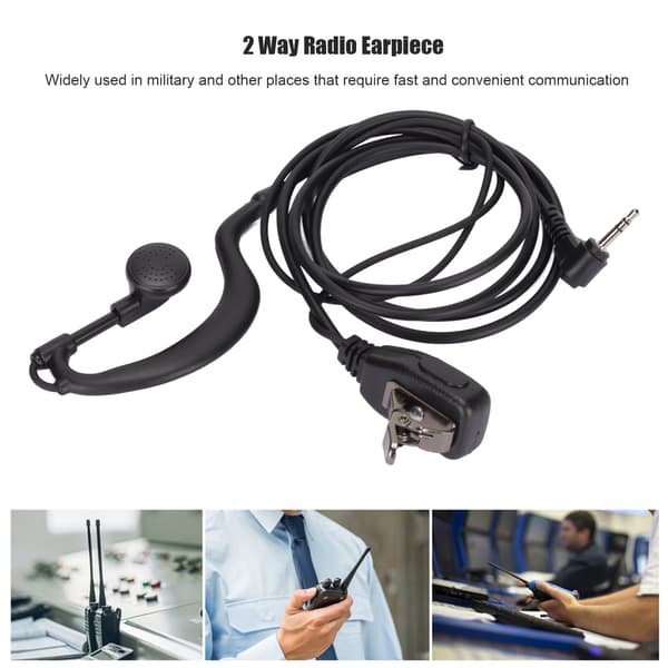 Motorola 2,5 mm stik Walkie Talkie headset med mikrofon