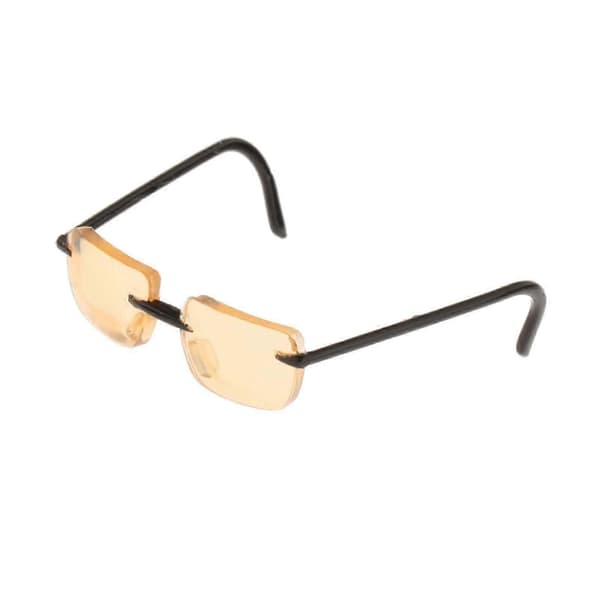 Briller i 1/6 skala af legering - Stilfuldt brille til 12-tommer actionfigurer A