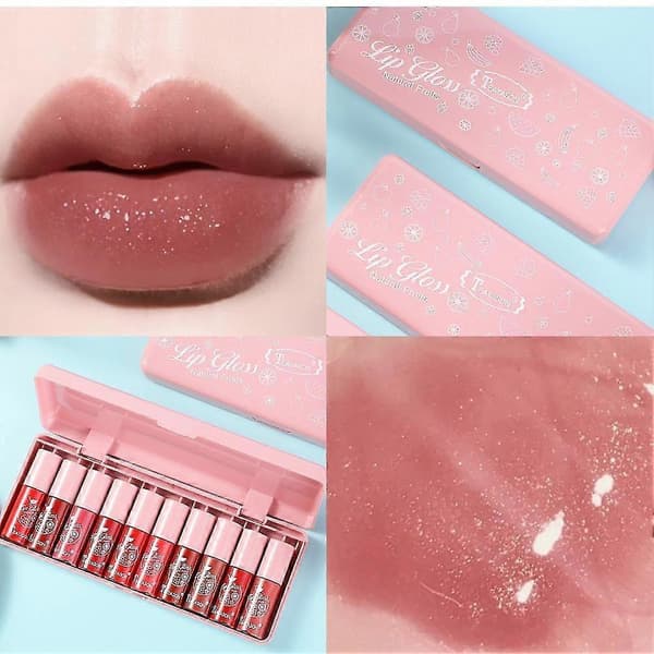 10 st matt flytande läppglansset matt flytande läppstiftsset