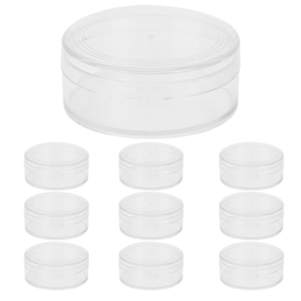 10 st Bärbara Delar Hantverk Förvaringslåda Smycken Pärla Klocka Tillbehör Behållare 5,8cm