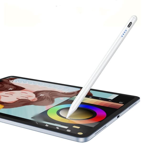 Generisk stylus, hvid stylus til Apple- og Android-enheder, Kapacitiv stylus, styluspen, tablet-stylus