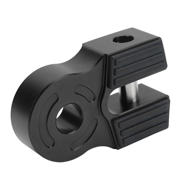 Winch Shacklefæste 30000Lbs Lastejernstift Gummibeskyttelse Universal til ATV Pickup Soft Shackel D Ring Sort