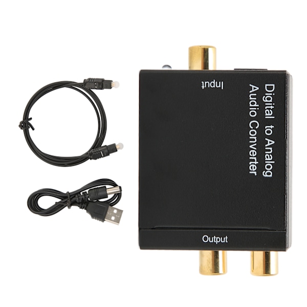Digital till Analog Omvandlare Professionell RCA Analog till Digital Optisk Omvandlare för Hemmabio