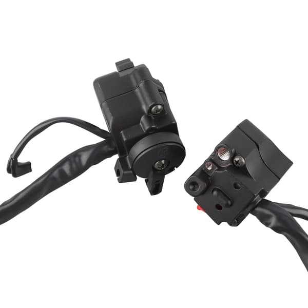 1 par Universal 7/8 tommer Motorcykel Styr Horn Blinklys Lys Start Kontrolkontakt Sort