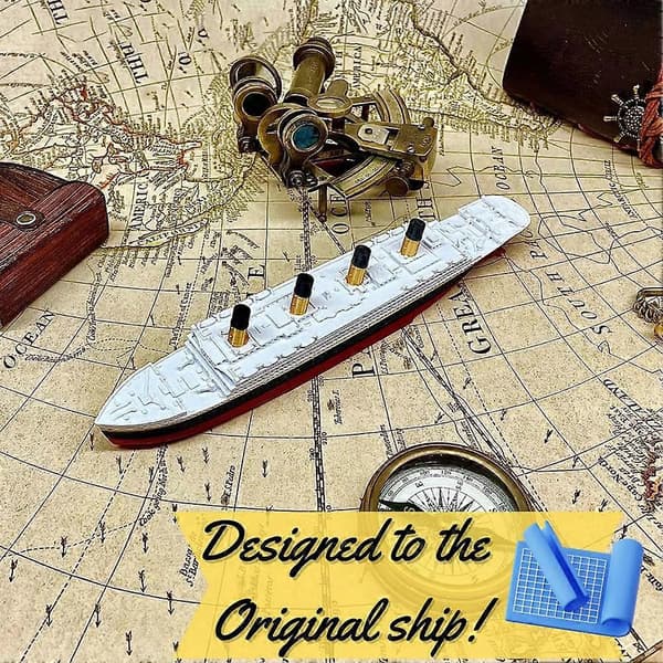 【03】Realistisk delt Titanic badelegetøj og poollegetøj, Titanic Top, historisk nøjagtig brudbar Titanic båd