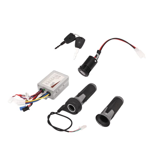 48V 800W Borstkontroll Silver Svart Universal Gasreglage Vridgrepp Elektrisk Dörrlås Set