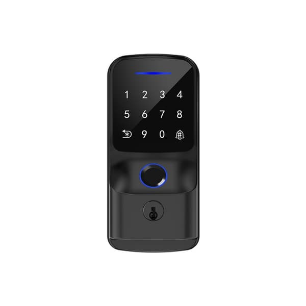 Fingeravtryck Smart Deadbolt-lås med WiFi, Entrédörrlås Autolås, Elektronisk Deadbolt, Smarta dörrlås, fingeravtryckslås, smarta lås