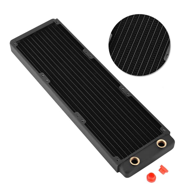 Kobber Radiator Køleplade Computer Vandkøling Væske Varmeveksler (360mm)