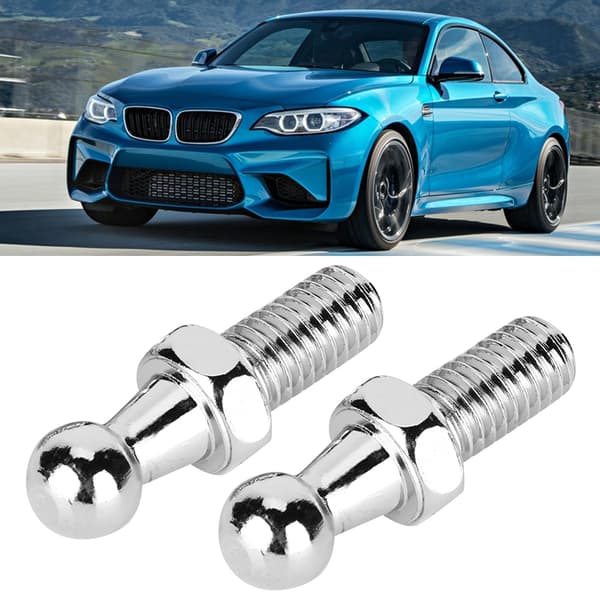 2 stk. CNC Aluminium Legering Kuglebolt til Gasfjedre Kugleformet Motorhjelm (M8)