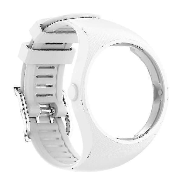 M200 Armbånd Silikone Erstatningsurrem Håndledsrem til Polar M200 Smartwatch -NBB White