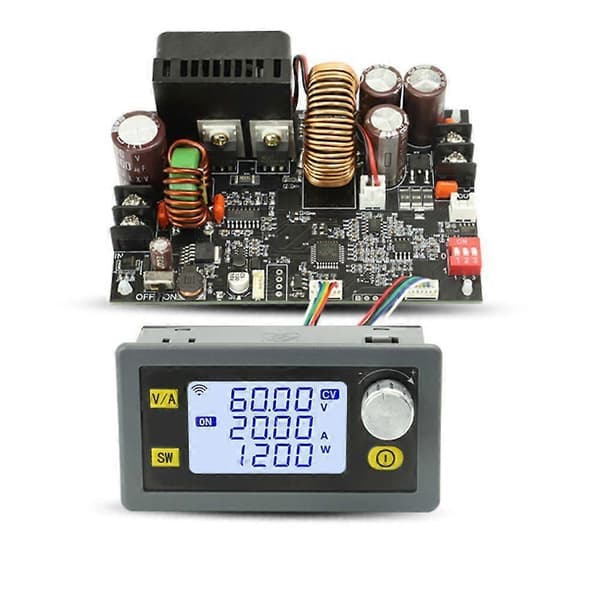 【03】20A 1200W CNC-virtalähde - 6-70V tulo, 0-60V lähtö, LCD-näyttö, MODBUS-protokolla