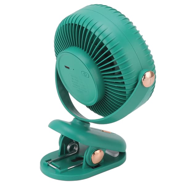 Bordklemmeventilator 3 Vindhastigheder Sikkert Design Kompakt Bærbar Skrivebordsventilator Klemmeventilator til Hjemmet Kollegium Klapvogn Grøn