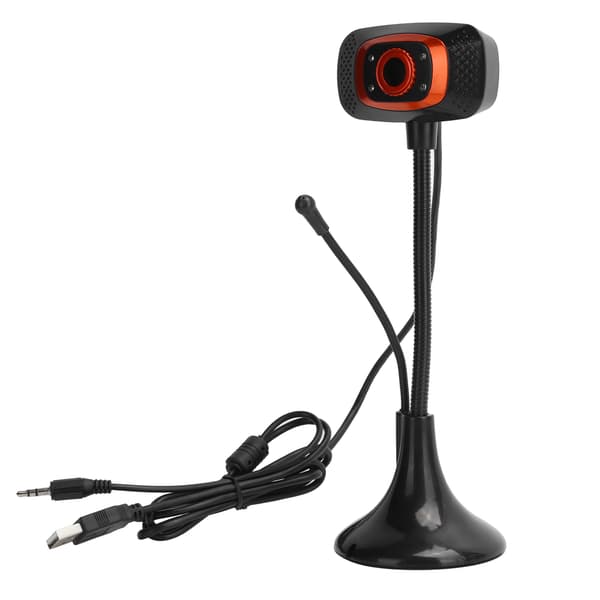 Datorkamera Video USB Webbkamera Drivrutinsfri 640 x 480 Pixlar med Extern Mikrofon