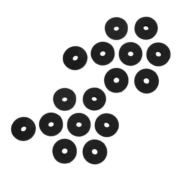 20 kpl/setti symbaalin korvaustarvikkeet muovihuopa symbaalin holkit useimmille rumpuseteille musta
