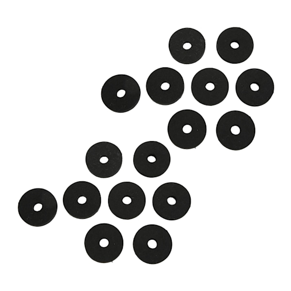 20 st/set Cymbal Ersättningstillbehör Plast Filt Cymbal Ärmar för De Flesta Trumset Svart