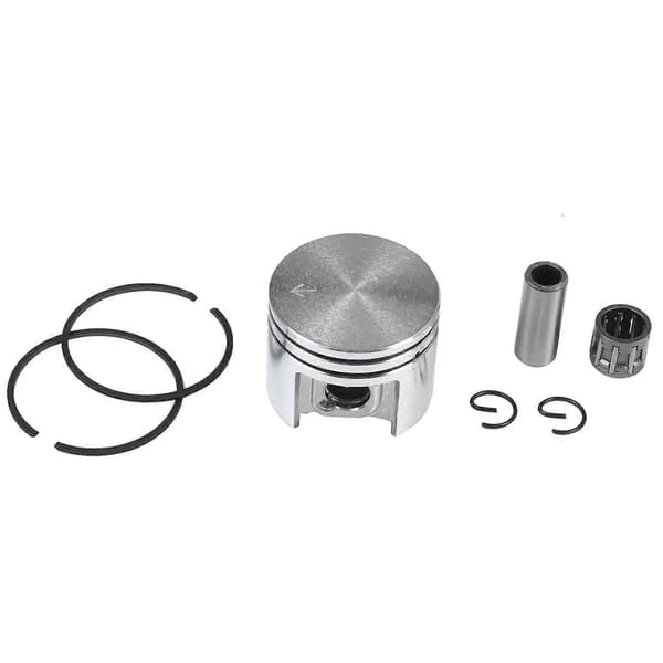 【03】38 mm Stempel & Ringe 10 mm Stift Nålelejesæt Passer til MS180 018 180 Motorsav silver  black