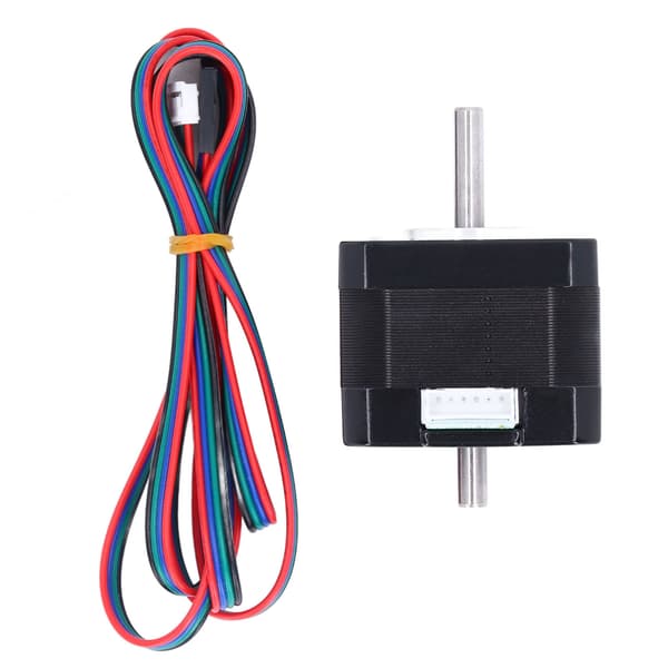 3D Printer Stepper Motor 42 Trin Dual Output Aksel 1.3A 0.3N·m 2 Fase 4 Led Tilbehør