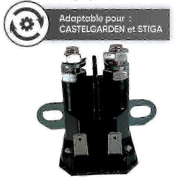 Stiga Castelgarden Havetraktor Startrelæ - Sidemonteret 2-polet - Ny 5/28
