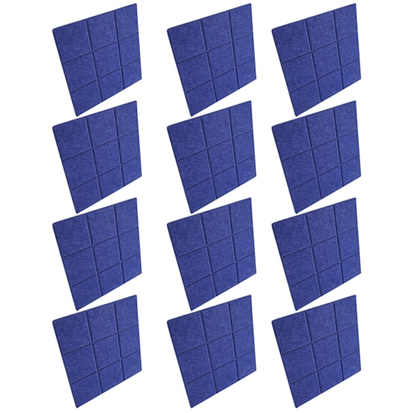 12 st Ljudisolerande Isolering Paneler Fasade Kantplattor Akustisk Behandling Dekoration 9 Block