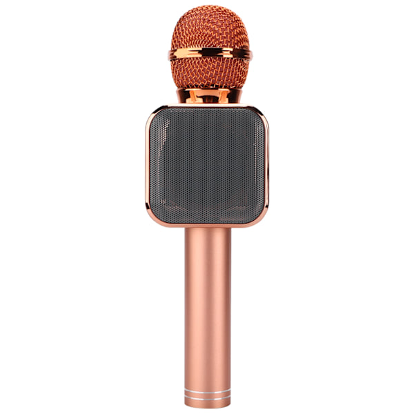 Trådlös Mikrofon Bluetooth Mic Högtalare 5W Portabel Handhållen för Karaoke Party Hem (Roséguld)