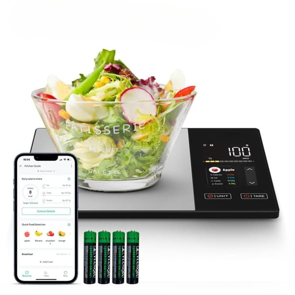 【03】Stainless Steel Kitchen Scale with Nutritional Calculator (Calories, Protein, Fat, Carbohydrates)
