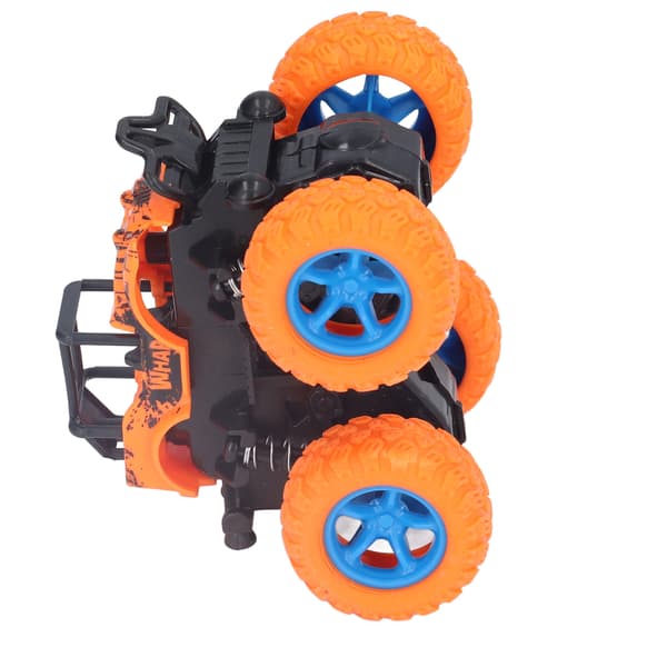 Tröghetsdriven terrängfordonsleksak 360° Rotation 4-hjulsdrift Simulering Babybilmodell för barn Orange