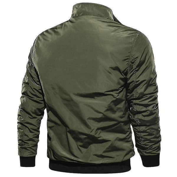 【03】Herr Bomberjacka Motorcykel Pilotjacka Vinter Ytterkläder Army Green Army Green 2XL