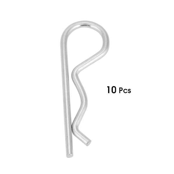 10st B Typ Saxpinnar Zinkpläterade Låsringar Fjäderklämmor Hårnål (3.5*75mm)